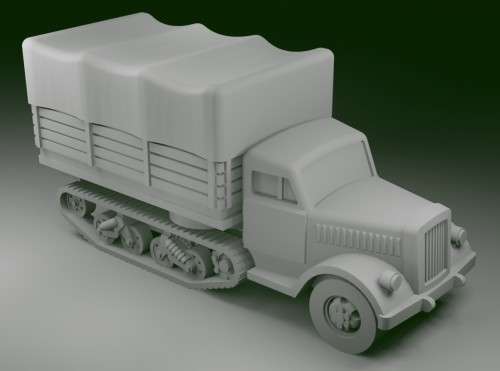 1:100 Scale - Opel Maultier - Covered
