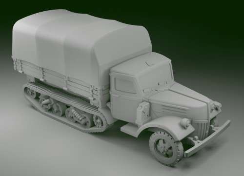 1:87 Scale - Ford V3000 Maultier - Mid - Closed