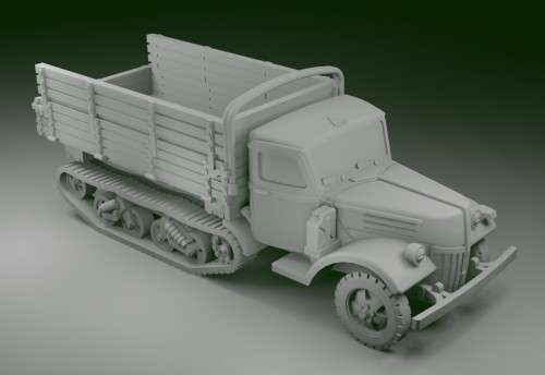 1:72 Scale - Ford V3000 Maultier - Mid - Extended Rods