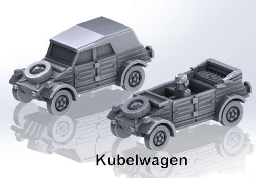 1:100 Scale - Kubelwagen - Closed