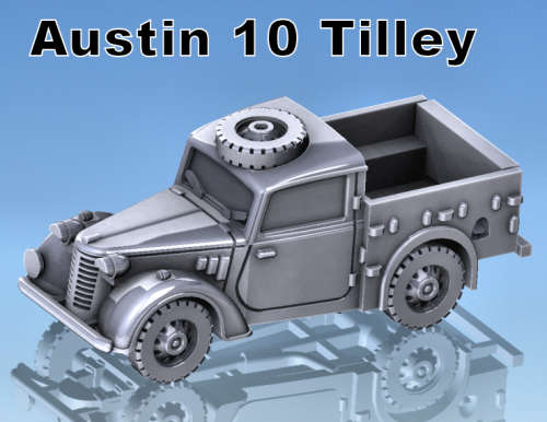 1:87 Scale - Austin 10 Tilley - No Tilt