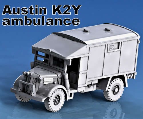 1:100 Scale - Austin K2Y Ambulance