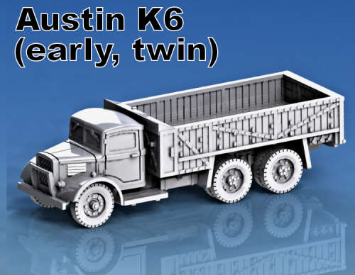1:100 Scale - Austin K6 - Early - Twin Wheel