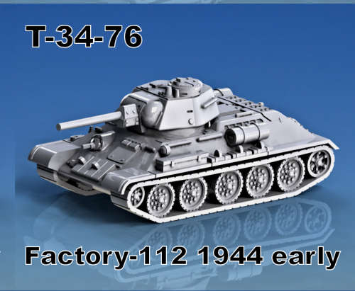 1:72 Scale - T-34-76 - Factory 112 - 1944 - Early
