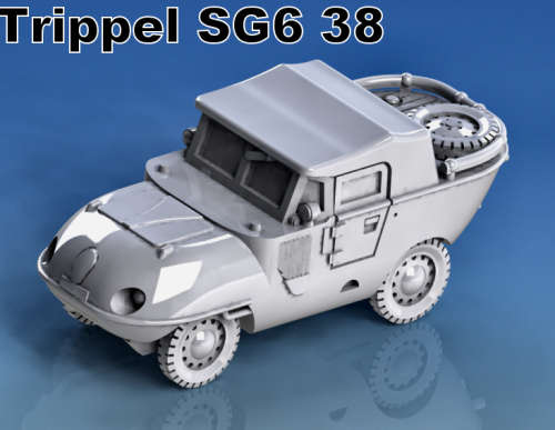 1:72 Scale - Trippel SG 6-38 - Closed - Spare