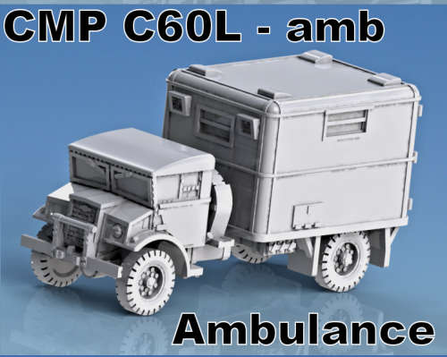 1:100 Scale - CMP C60L - AMB - Ambulance - Late