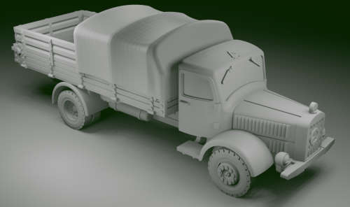 1:72 Scale - Mercedes L4500A - Half Closed