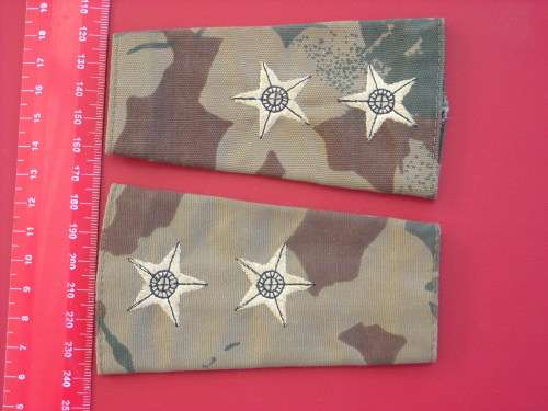 Luitenant Rank Epaulette Set - Koevoet / SA Police Task Force