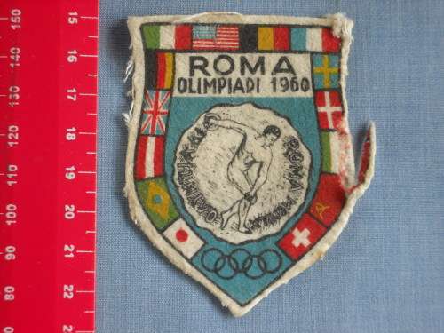 Olympics 1960 Material Badge