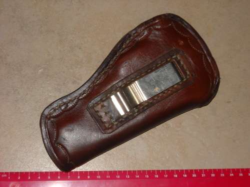 Holster Leather Gun with Belt Clip