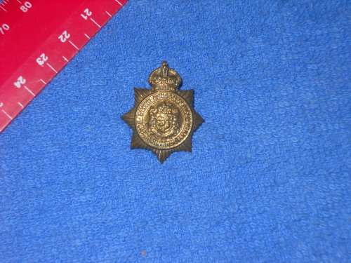 Old Police with British Crown Badge