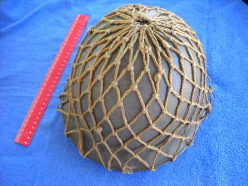 SA Army Helmet Steel + Plastic Inner Helmet + Helmet Netting (Complete Good Condition)