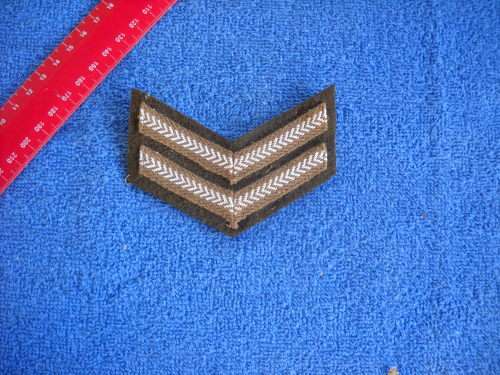 SADF - SA ARMY : Rank Corporal 2 Stripe (White/Brown)