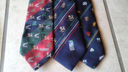Rugby Ties Tri-Nat. + World Cup 1999 Winners + World Cup 1995  (One Lot)
