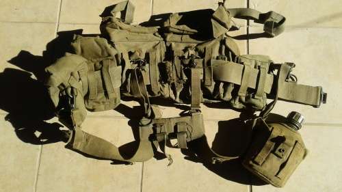 SA ARMY - SADF Border War Era - Battle Web Belt Set