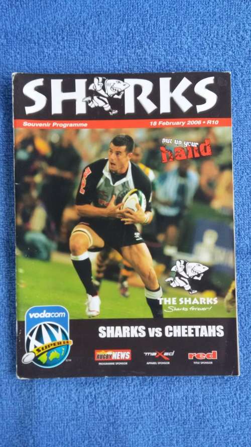 Rugby Program - Super 14 2006 - Sharks vs Cheetahs