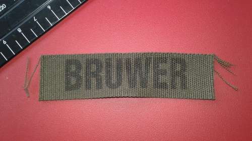 SADF - SA Army : Name - Bruwer