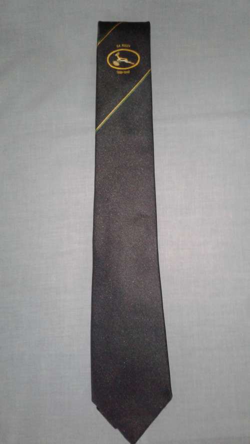 Rugby Tie - Springbok - SA Rugby 1889 - 1989