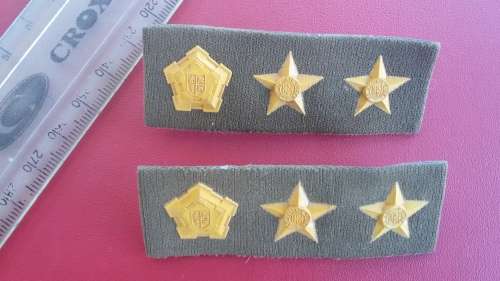 SADF - SA ARMY : Rank Curnal Set