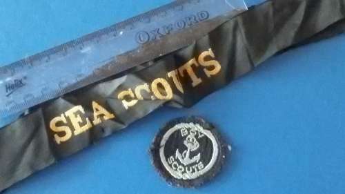 Boys Scouts Badge + Sea Scouts Hat Strap