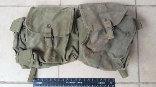 SA Army - SADF = 1970's Green Web Kidney Pouch