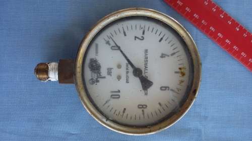 Old Steam Engine Bar Meter (Nice Display)