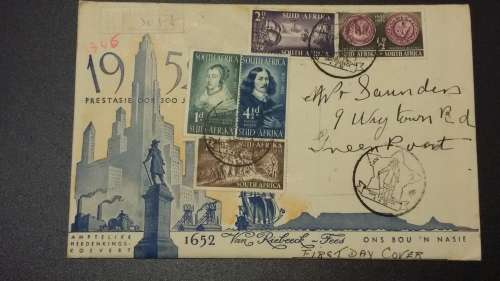 Sale - Stamps "FDC" First Day Cover : 1952 South Africa
