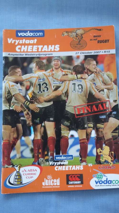 Rugby Program - Currie Cup 2007 - FINAL - Cheetahs vs Lions