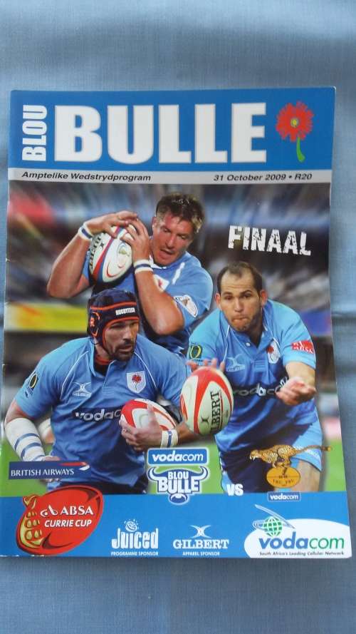 Rugby Program - Currie Cup 2009 - FINAAL - Bulle vs Cheetahs
