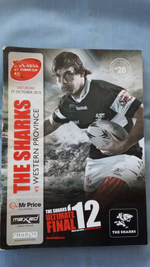 Rugby Program - Currie Cup 2012 - Sharks vs W.P.
