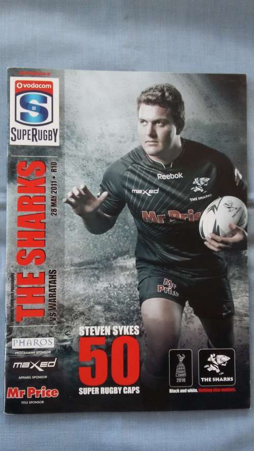 Rugby Program - SupeRugby 2011 - Sharks vs Waratahs S Sykes 50 S-Caps