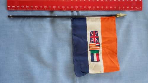Old International Mini Desk Flag - Republic of South Africa 1928-1994