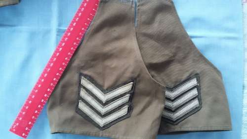 SA Army / SADF - Rank Brassards Sergeant ( Set ) Bush War Era