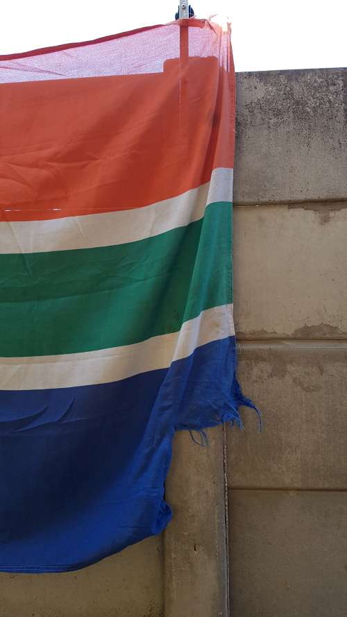 South Africa Large Flag 110x170 - (Wind damage)