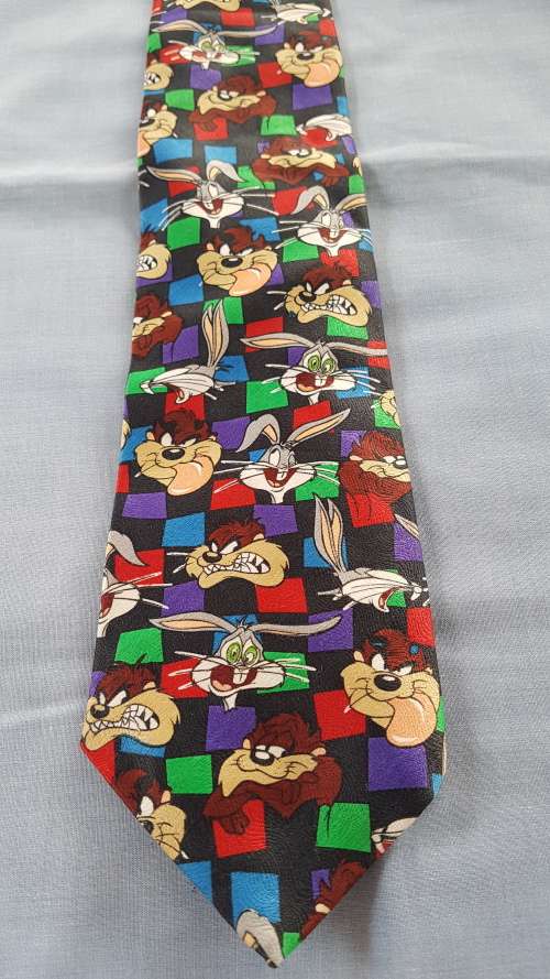 Funky Tie - Bugs Bunny + Tasmanian Devil