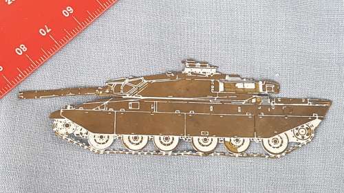 SADF Tank - Flat Metal Badge