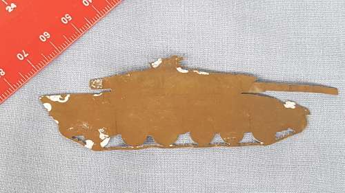 SADF Tank - Flat Metal Badge
