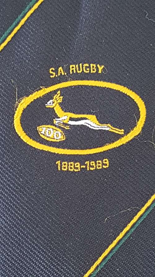 Sport Rugby Tie - S.A. Rugby 100 Years