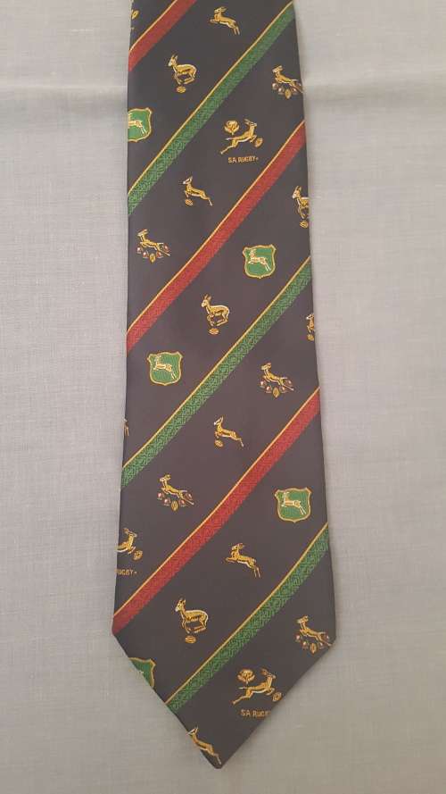Springbok Rugby History Tie