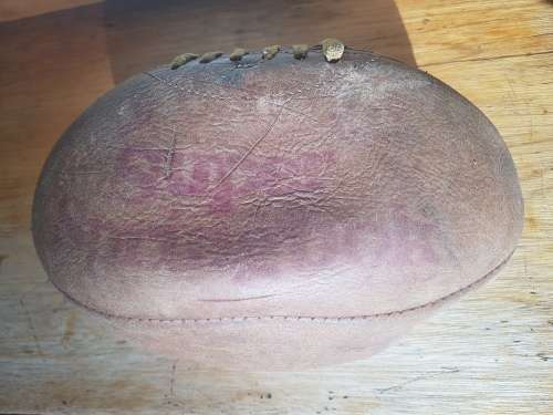 Vintage Super Springbok Leather Rugby Ball