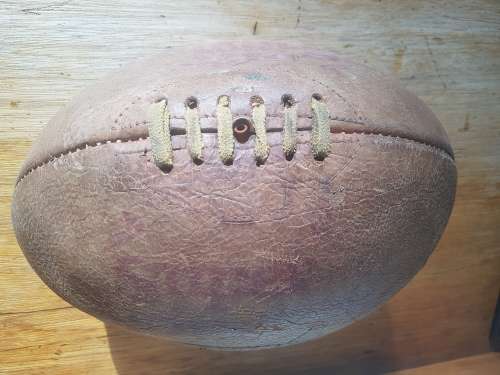 Vintage Super Springbok Leather Rugby Ball