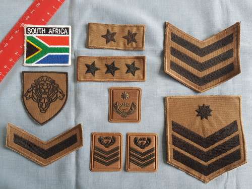 SADF SA MILITARY - RANK BADGES - LOT