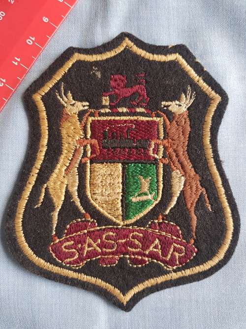 BLAZER BADGE - SAS SAR - SA RAILWAY