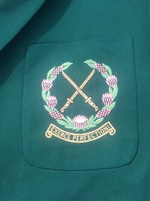 SADF Infantry School Badge on Blazer 42