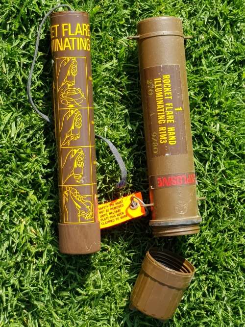 SADF - SA MILITARY FLARE CONTAINER 1980`S (USED ITEM)