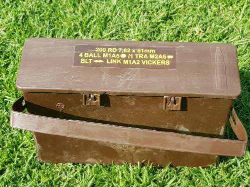 SADF - SA MILITARY CARTRIDGE HOLDER 200RD 7,62 X 51MM VICKERS