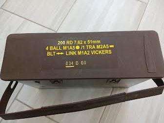 SADF - SA MILITARY CARTRIDGE HOLDER 200RD 7,62 X 51MM VICKERS