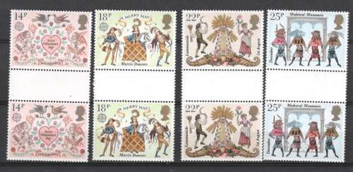 SETof 4 - 1981 UMM GUTTER PAIRS - FOLKLORE.