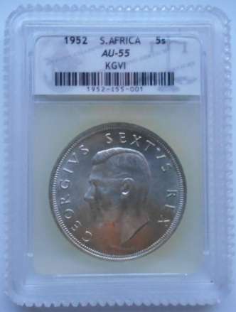 AU55.....1952 GEORGE VI SILVER CROWN.