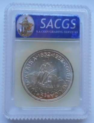 AU55.....1952 GEORGE VI SILVER CROWN.